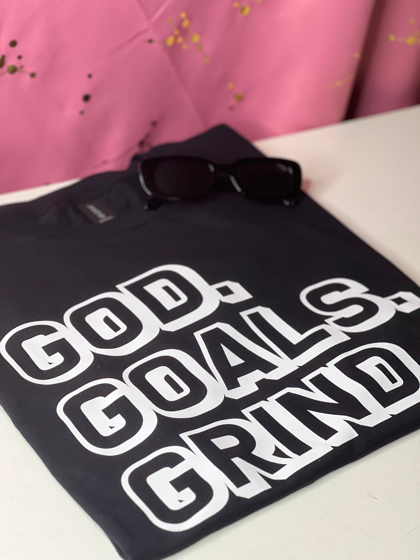 GOD, GOALS, GRIND CHRISTIAN T-SHIRT