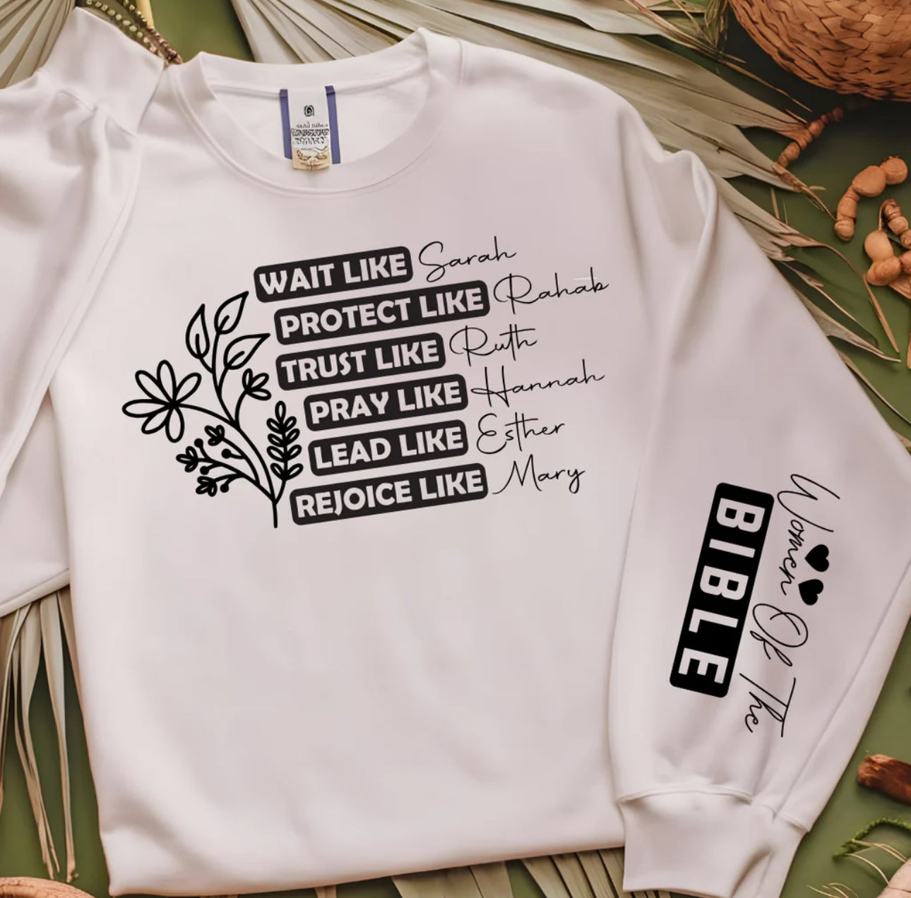 WOMEN OF THE BIBLE LONG SLEEVE T-SHIRT