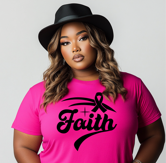 FAITH BREAST CANCER T-SHIRT