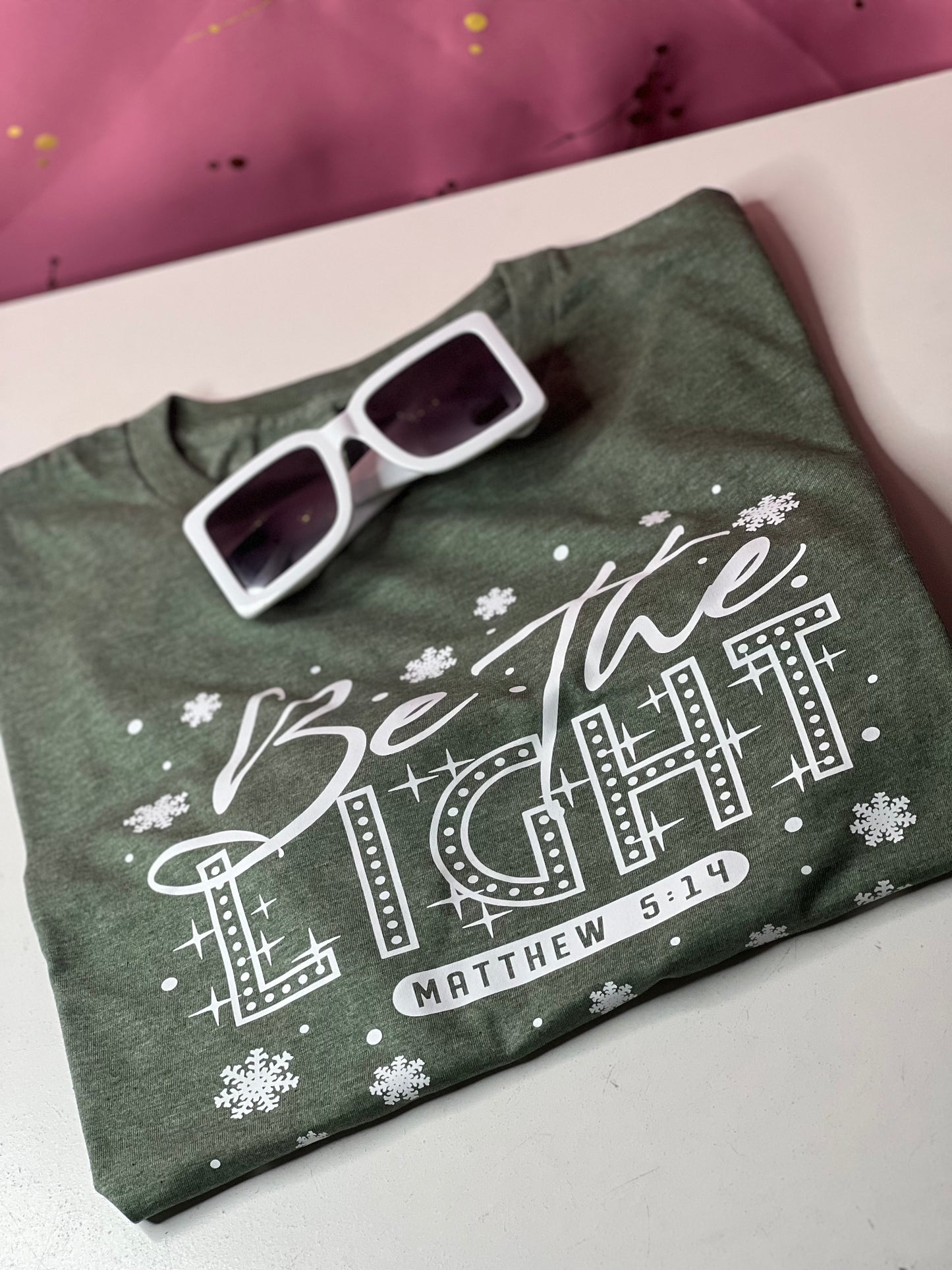 BE THE LIGHT CHRISTIAN T-SHIRT