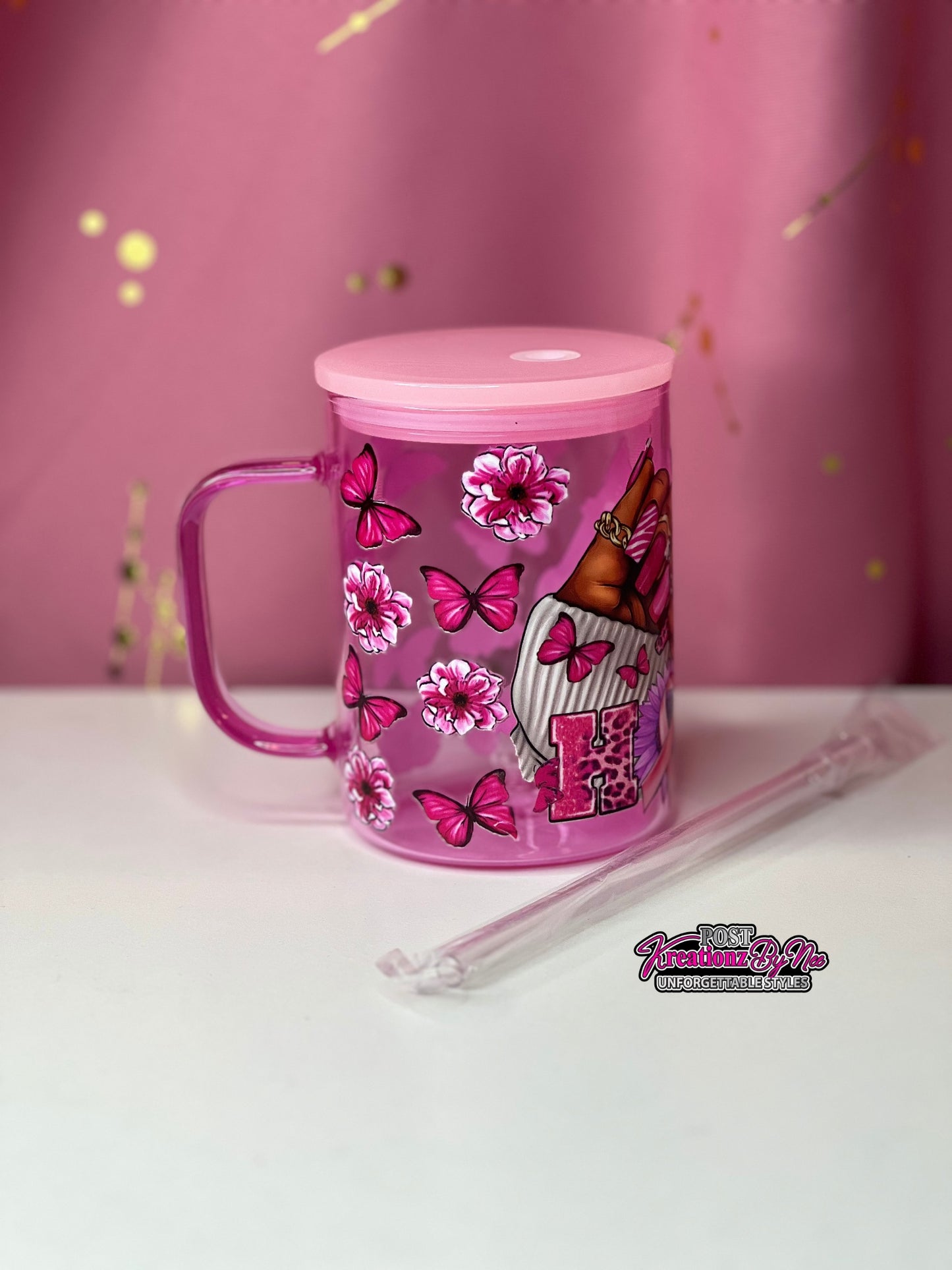 "PINK HOPE" JELLY GLASS MUG