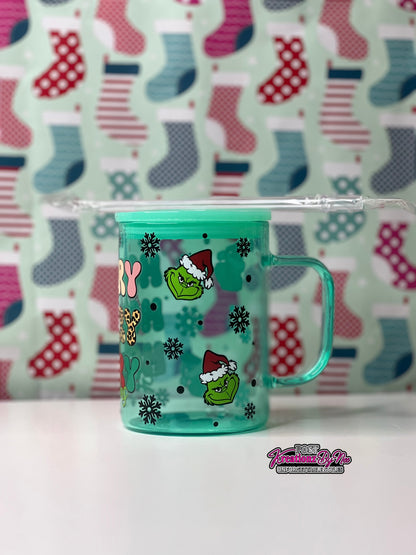 "MERRY GRINCHMAS" JELLY GLASS MUG